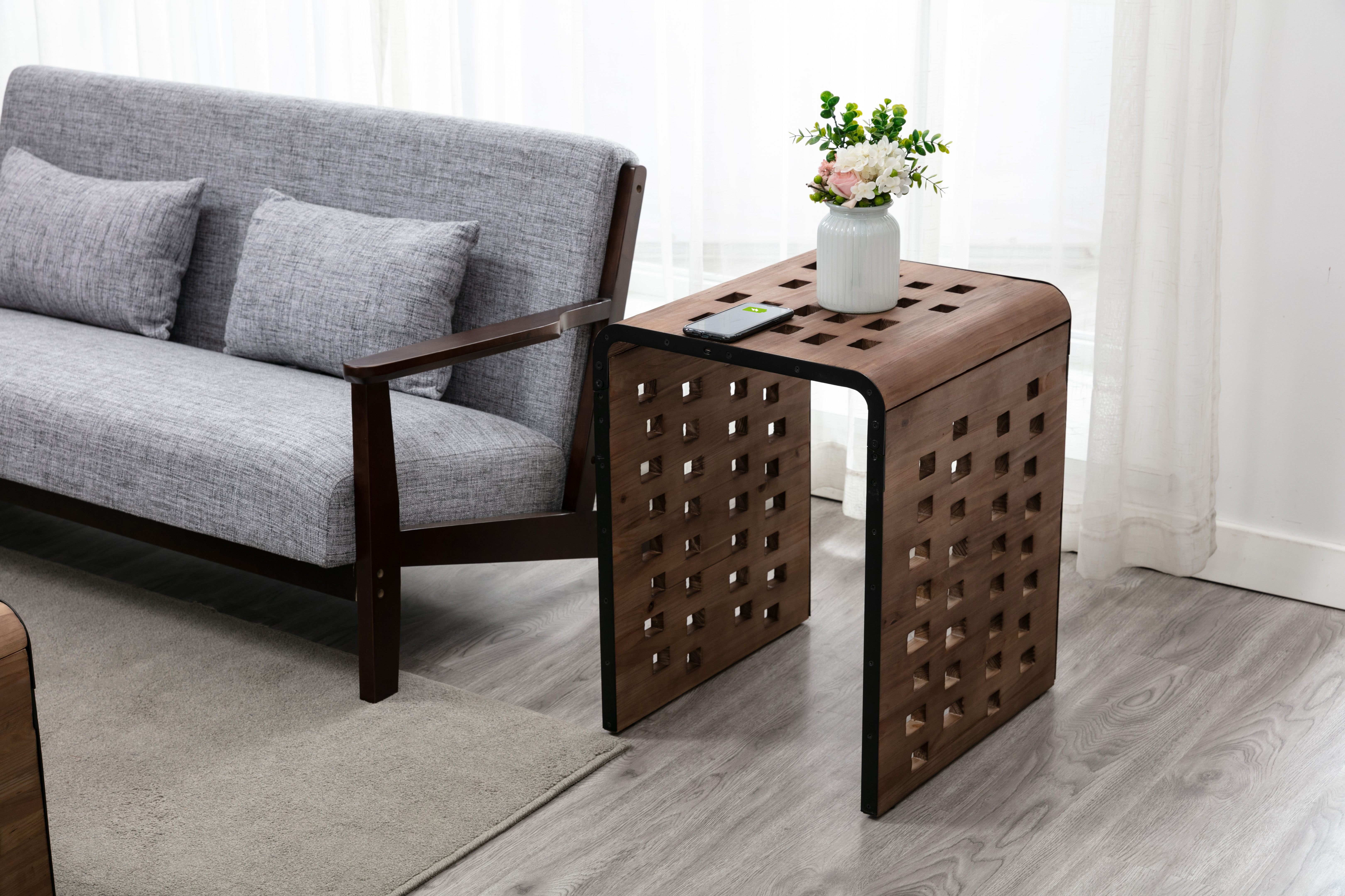 Foundry Select Claytor Solid Wood Sled End Table Reviews Wayfair